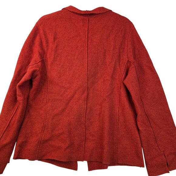 Two Star Dog Large Copper Wool Jacket Long Sleeve Raw Hem New with Tags - Picture 2 of 11